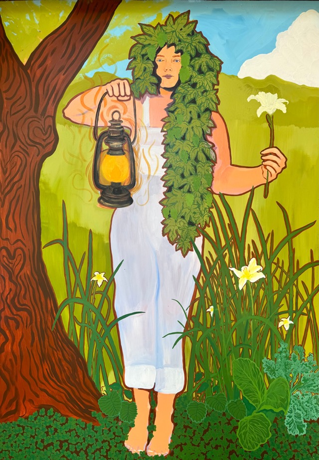 The Garden Goddess mural by Grace Otzwirk, this year’s Fogtoberfest poster art